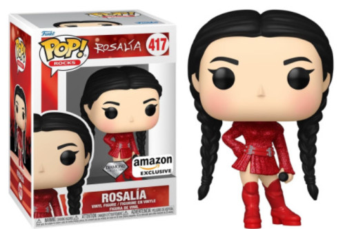 Funko pop - Artistas: rock - Rosalia Diamond 417 (AMAZON)-Rosalía - Rocks-417