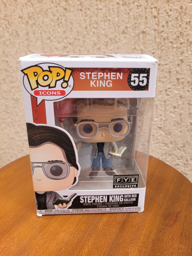 Funko pop - Stephen King com balão vermelho-Pops Icons-55