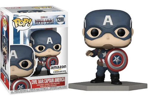 Funko Pop! Civil War: Captain América -1200 Marvel #1 - Produto Original