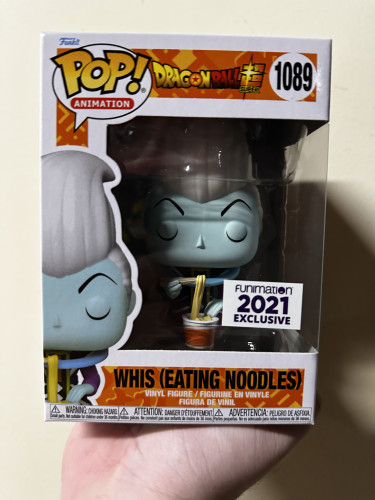 Funko Pop! Dragon Ball Super- Whis(eating Noodles) #1089 Funimation Exclusive Dragon Ball Super #1089 - Produto Original