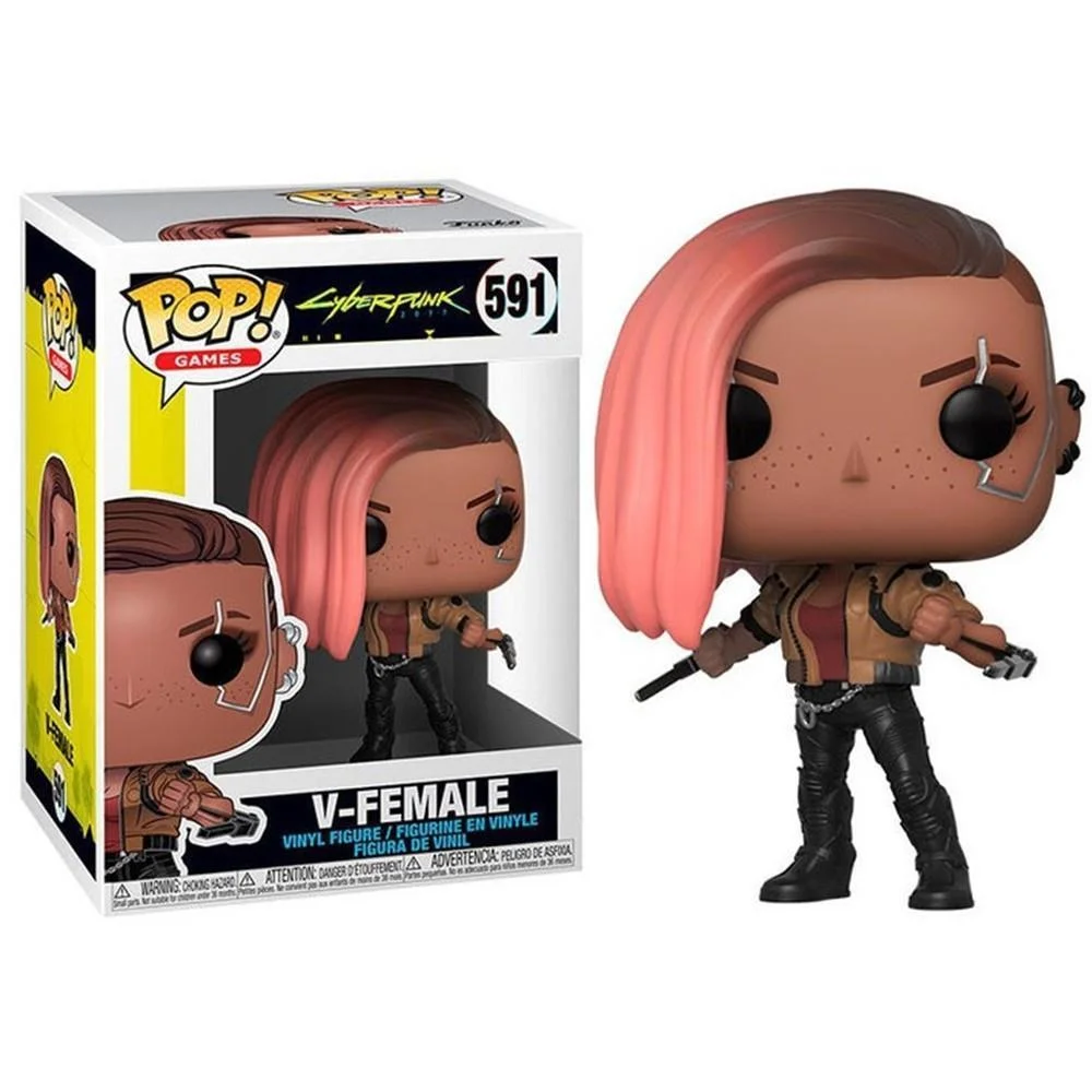 Funko Pop! V-female - Games Cyberpunk 2077 Games Cyberpunk 2077 #589 - Produto Original
