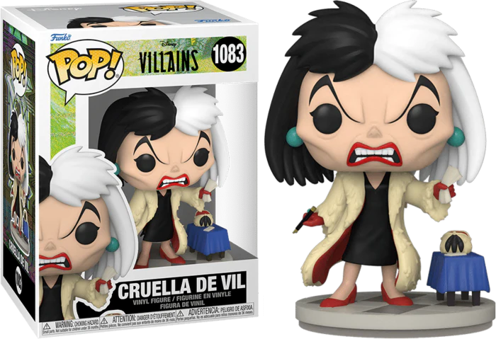 Funko pop Cruella de Vil 101 Dalmatas #1083 - Produto Original