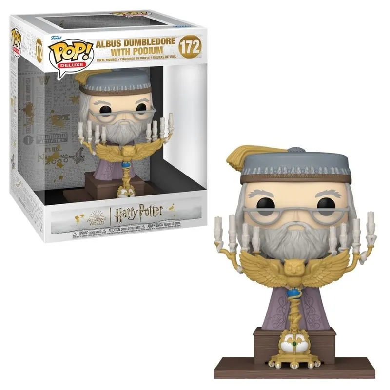 Funko pop Harry Potter - Albus Dumbledore With Podium Harry Potter #172 - Produto Original