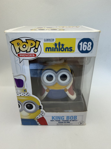 Funko pop King Bob 168 (Raro) Minion Minions #168 - Produto Original