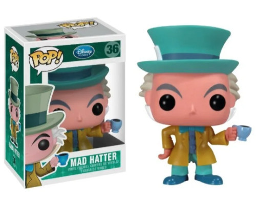Funko pop Mad Hatter (detalhes na caixa)-Disney Alice In Wonderland-36