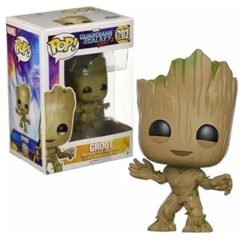 Funko pop Marvel guardiões da galáxia vol. 2 Groot 202-Marvel Guardians Of The Galaxy-202