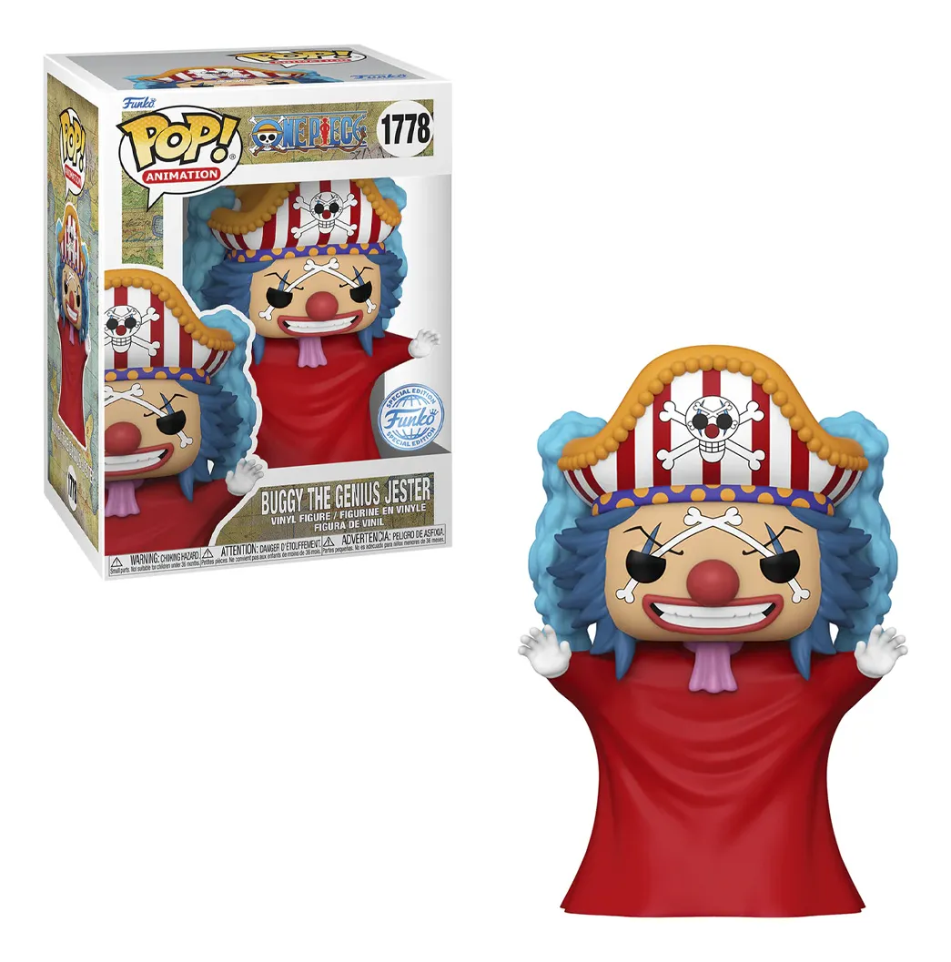 Funko pop ONE PIECE 4 BUGGY THE GENIUS JESTER *EX* 1778 One Piece #1778 - Produto Original