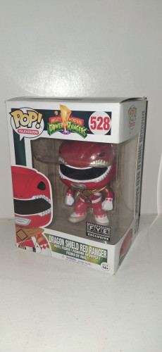 Funko pop dragon shield red ranger Power Rangers #528 - Produto Original