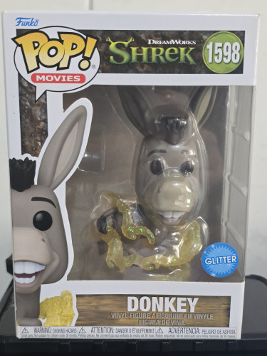 Funko pop shrek - Donkey glitter #1598 FUNKO POP #1598 - Produto Original