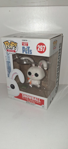 Funko pop snowball the secret life of pets Pets - A Vida Secreta Dos Bichos #297 - Produto Original