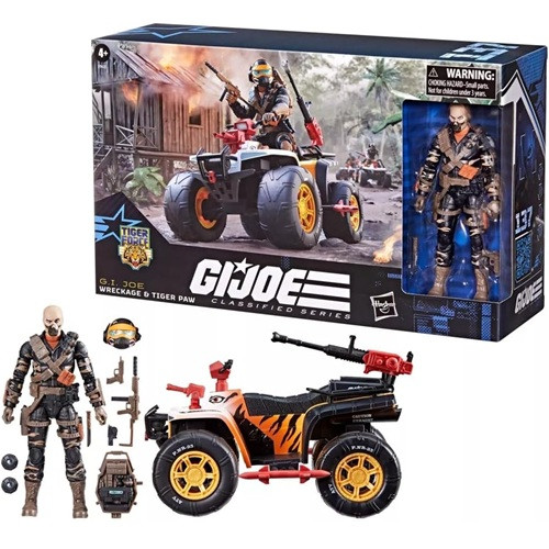 G.I. Joe Classified Series Tiger Force Wreckage Action Figure and Tiger Paw ATV - Exclusive-G.I. Joe-