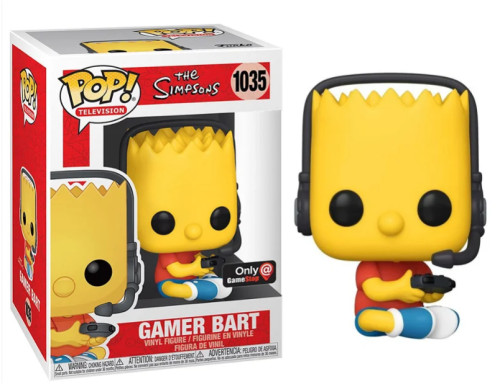 Funko Pop Gamer Bart - Exclusivo Gamestop-The Simpsons-1035