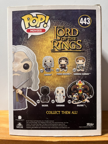 Funko Pop Gandalf #443 - Lord Of The Rings - #443