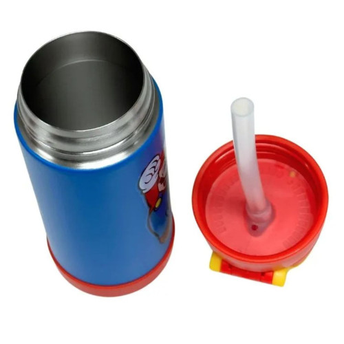 Caneca e Copo Garrafa Térmica Infantil 350ML Mário - Super Mario - #