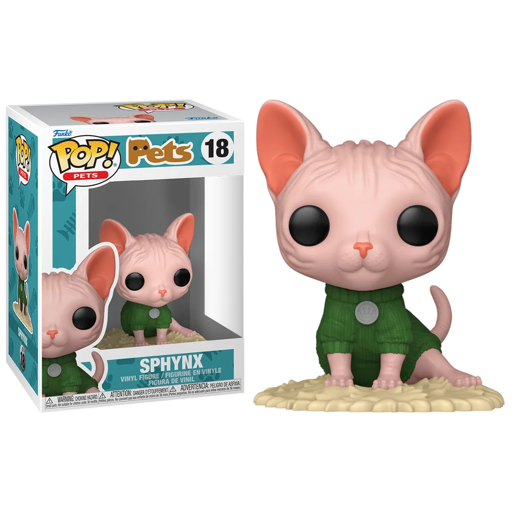Gato Sphynx 18 Funko Pop Pets - Pets - #18 - Funko Pop - #18 FUNKO POP #18 - Produto Original