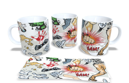 Caneca Pop Art Fight - Presente Gamer/Geek-Gibis-