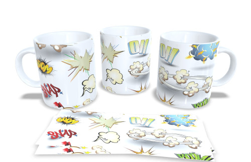 Caneca Pop Art Fight - Presente Gamer/Geek-Gibis-