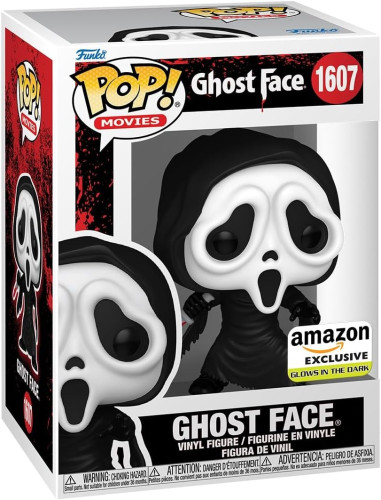 Ghostface 1607 Funko Pop Original Panico Ghost Face GITD Glow in the Dark Amazon Exclusivo-Scream-1607