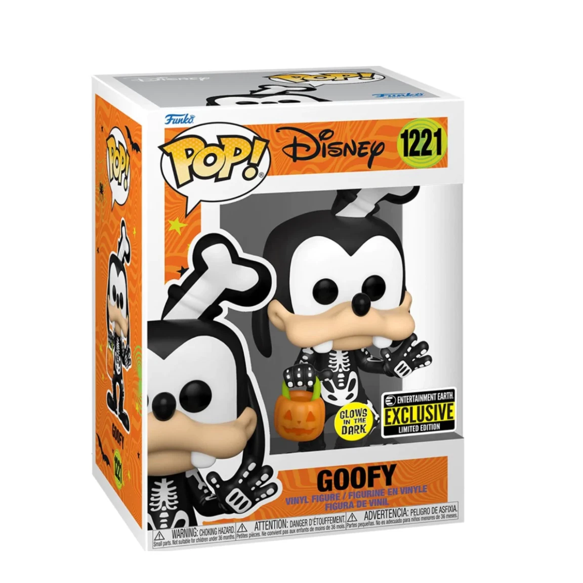 Funko Pop Goofy Halloween Entertainment Earth GITD Disney Halloween #1221 - Produto Original