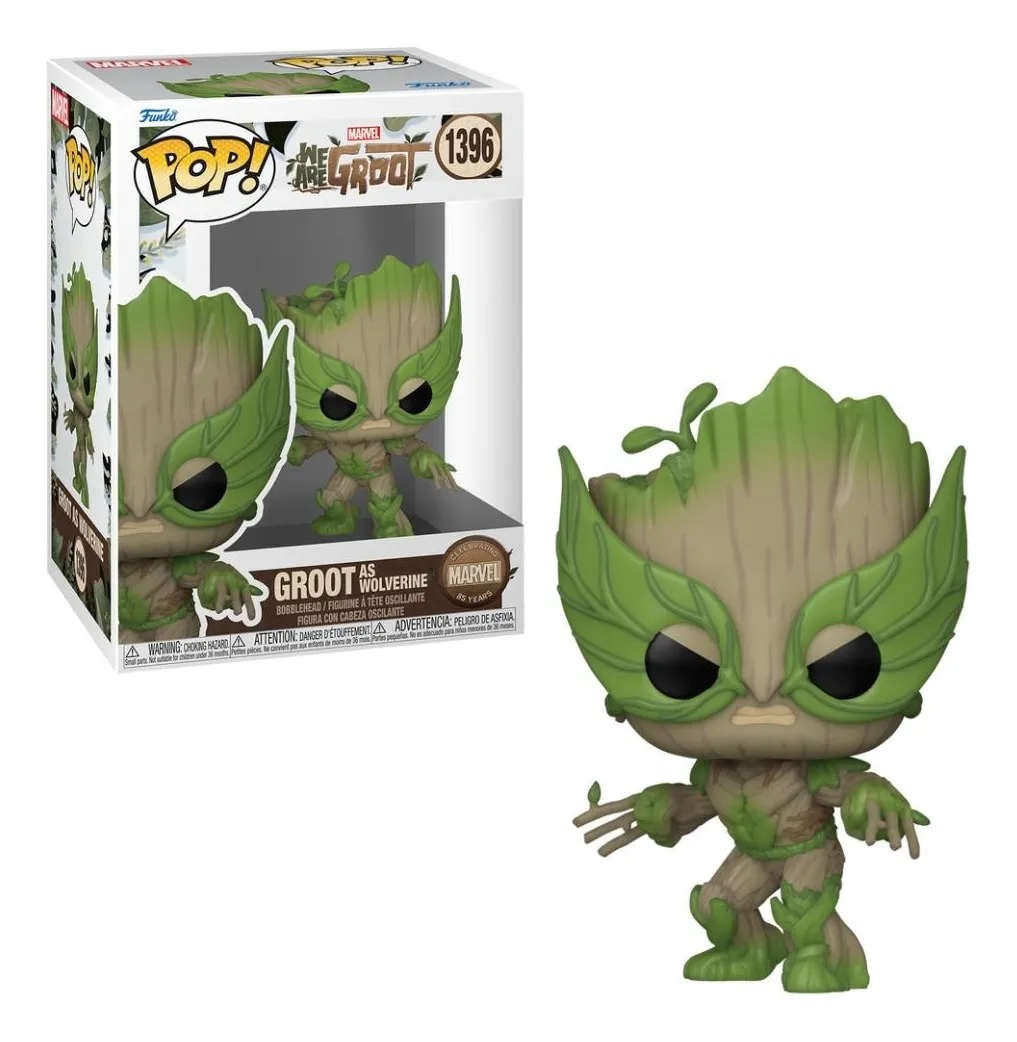 Funko Pop Groot As Wolverine Marvel We Are Groot #1396 - Produto Original