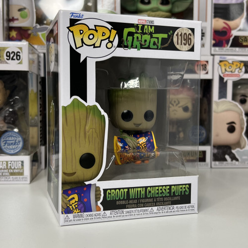 Funko Pop Groot With Cheese Puffs - I Am Groot - #1196