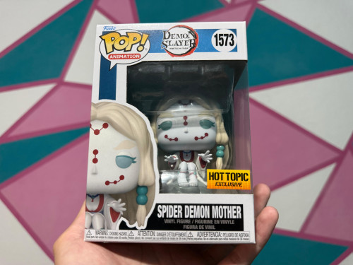 HOT TOPIC Funko Pop Spider Demon Mother COM PROTETOR Demon Slayer #1573 - Produto Original