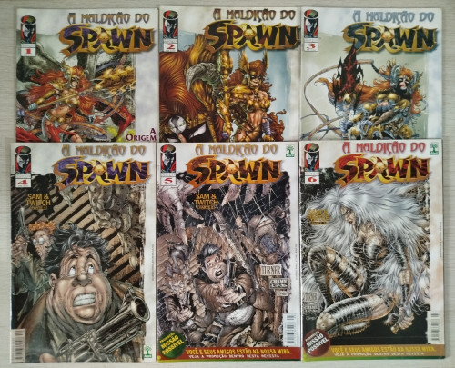 HQ Quadrinhos A Maldição do Spawn (completo em 12 volumes) Spawn # - Produto Original