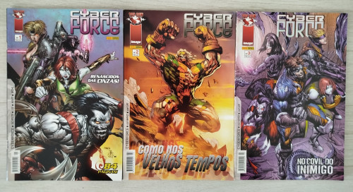 HQ Quadrinhos Cyber Force (completo em 3 volumes) Cyber Force # - Produto Original