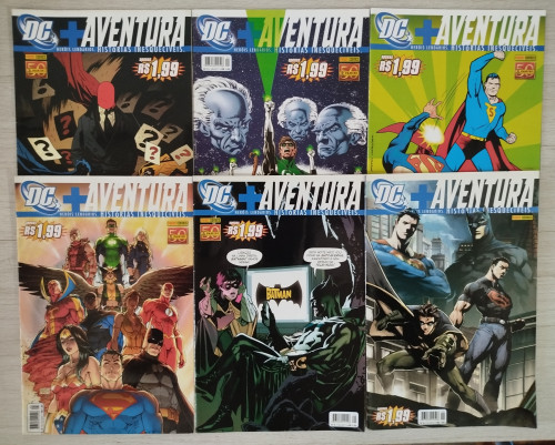 HQ Quadrinhos DC + Aventura (completo em 6 volumes) DC # - Produto Original