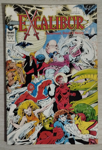 HQ Quadrinhos Excalibur (Graphic Globo 08) Excalibur # - Produto Original