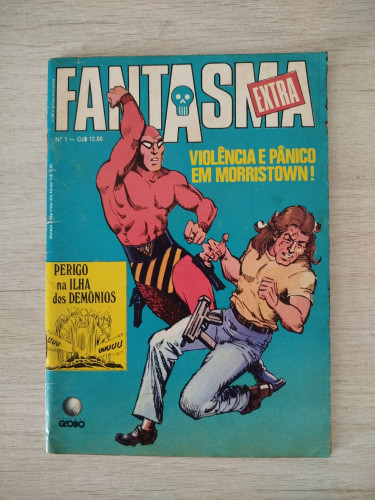 HQ Quadrinhos Fantasma Extra 1 (Formatinho, Editora Globo) O Fantasma # - Produto Original