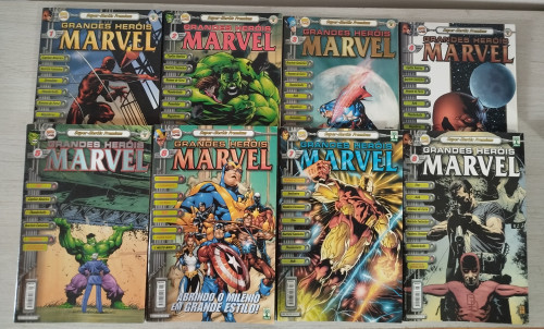 HQ Quadrinhos Grandes Heróis Marvel - Super Heróis Premium (completo em 17 edições) Marvel # - Produto Original