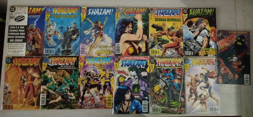 HQ Quadrinhos Shazam! (completo em 13 volumes) - Editora Abril Shazam # - Produto Original