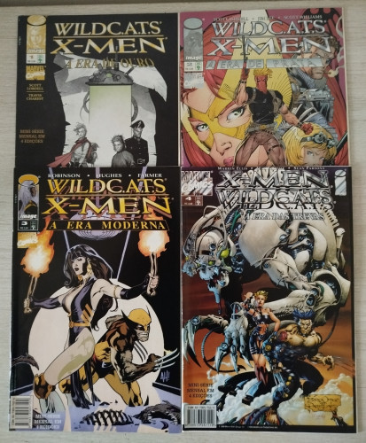 HQ Quadrinhos Wildcats e X-Men (completo em 4 edições) X-Men # - Produto Original