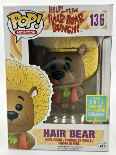 Funko Pop Hair Bear (Summer Convention 2016) Help! It's The Hair Bear Bunch! #136 - Produto Original