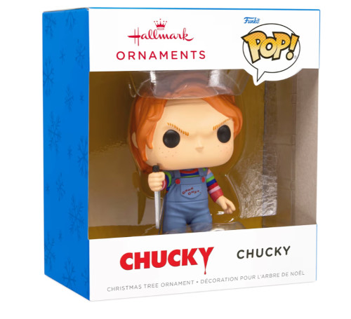 Hallmark funko Pop Chucky, enfeite de Natal (detalhe)-Child's Play 2-