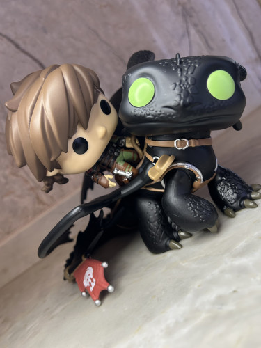 Funko Pop Hiccup With Toothless - Como Treinar Seu Dragão 2 - Rides - - Dreamworks How To Train Your Dragon - #123