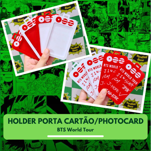 Holder Porta Photocard Chaveiro Cartão Crachá - BTS Arirang Kpop - NerdDog Store Nenhuma # - Produto Original