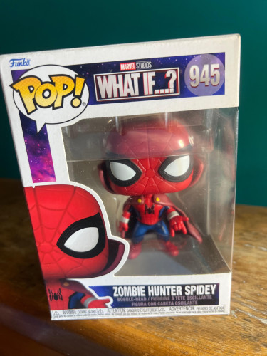 Funko Pop Homem-Aranha caçador de zumbis What If ...? #945 - Produto Original