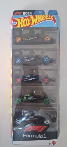 Hot Weels F1 Pack 5 carrinhos-F1 2024-