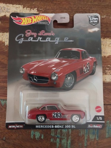 Action Figures Hot Wheels Premium Car Culture Mercedes Benz 300 Sl Diecast Hck07 Jay Leno's Garage - Mercedes Benz - #