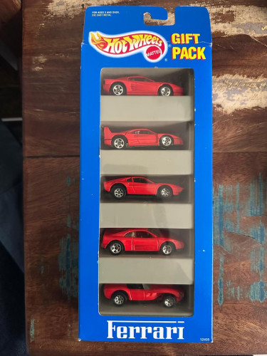 Action Figures Hot Wheels 1993 Ferrari 5 Pack Vermelho Ii - Ferrari - #