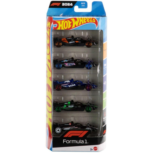 Hot Wheels Edição Formula 1 2024 Pac com 5 Carrinhos - JGF58-Fórmula 1-