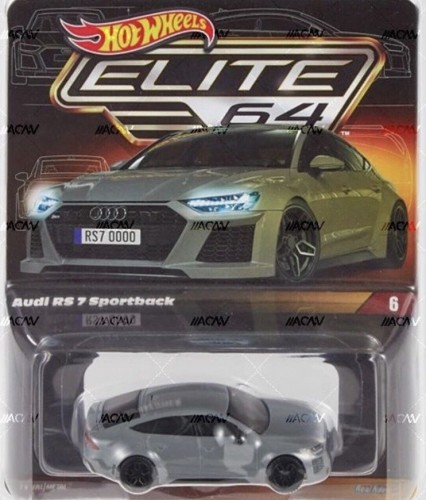 Action Figures Hot Wheels Elite 64 Series Audi Rs 7 Sportback-Audi-