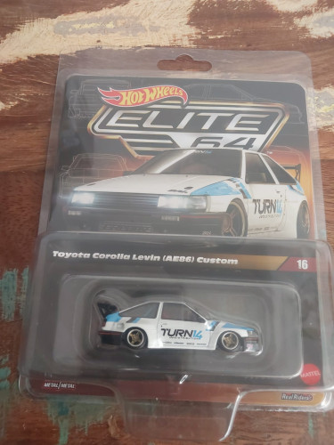 Action Figures Hot Wheels Elite 64 Toyota Corolla Levin (ae86) Custom - Toyota - #