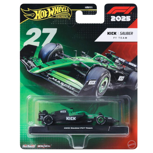 Hot Wheels F1 2025 Kick Sauber #27 Formula 1 Team - JKD84 Fórmula 1 # - Produto Original