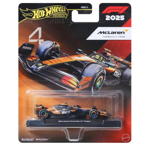 Hot Wheels F1 2025 Mclaren #4 Formula 1 Team - JKD88 McLaren Formula 1 Team # - Produto Original