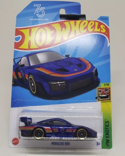 Action Figures Hot Wheels Mainline Exotics Porsche 935 75 Anos-Porsche-