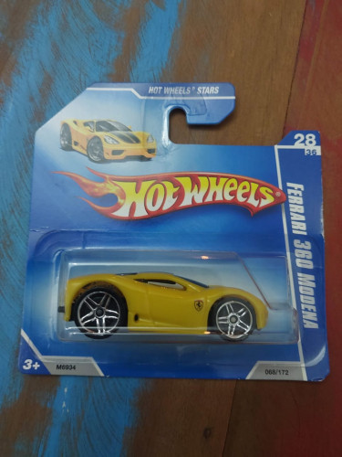 Action Figures Hot Wheels Mainline Ferrari 360 Modena Amarela - Ferrari - #