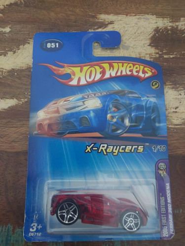 Action Figures Hot Wheels Mainline Ferrari 360 Modena X Raycers - Ferrari - #
